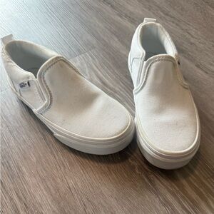 Vans White Unisex Sneakers - Size 11 (Little Kid)